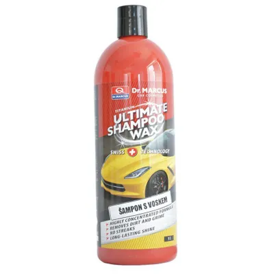 Produktbild von Dr. Marcus TITANIUM Autoshampoo mit Wachs - Autoshampoo mit Schutzbeschichtung - Glanzverstärkendes Autoshampoo - Wasserabweisender Autoreiniger - 1000 ml [DRM76632]