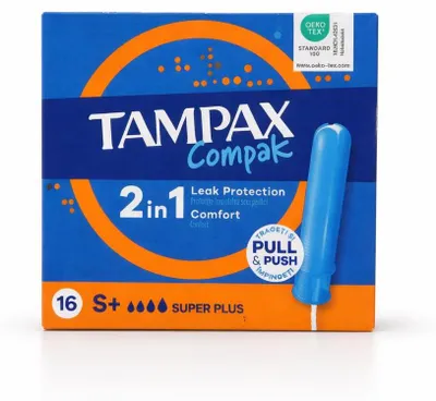Obrázek produktu pro Tampax Tampony Compak Super Plus, 16 ks