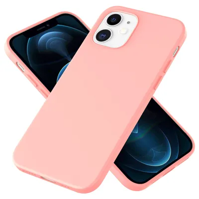 Produktbild von NALIA Weiche Silikon Handy Hülle für iPhone 12 / 12 Pro, Schutz Cover Soft Case Rosa