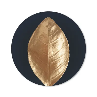 Produktbild von MuchoWow® Mauspad Mousepad Blätter - Luxus - Gold 20x20 cm - Mousepads - Maus Mat - Pad - Mausunterlage - Schreibtischmatte