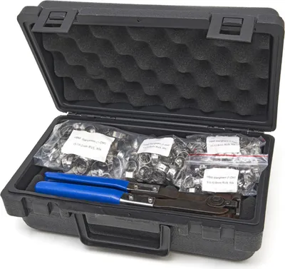 Immagine prodotto di Kit pistola per fascette in metallo, pinza per fascette metalliche, strumento serraggio, collari metallici stringitubo per auto, autobloccanti in acciaio inossidabile,202 pezzi