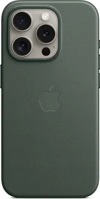 Produktbild von Apple MagSafe Finewoven Tasche für iPhone 15 Pro Dunkelgrün Fallschutz