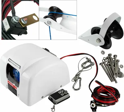 Elektrický kotevní naviják pro mořské lodě Naviják pro mořské lodě s kotevním lanem 25 LBS