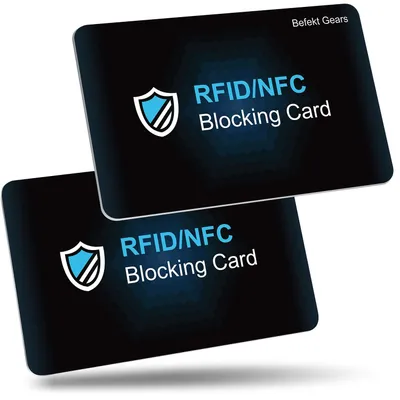Image de Lot de 2 cartes de blocage RFID/NFC pour une protection de la sécurité