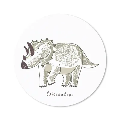 Produktbild von MuchoWow® Mauspad Mousepad Kinderzimmer - Triceratops - Dinosaurier - Jungen - Mädchen - Kinder 30x30 cm - Mousepads - Maus Mat - Pad - Mausunterlage - Tischunterlage - Schreibtischmatten