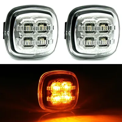 Für Audi A3 8L / A4 B5 2x LED Seitenblinker Blinker Set Klarglas Chrom in der Farbe Chrom von AD TUNING GmbH & Co. KG