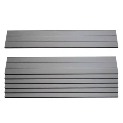 Immagine prodotto di set di 7 doghe per schermo privacy in WPC Sarthe, pannelli frangivento, circa 1 mq, ® ~ 90 cm, grigio