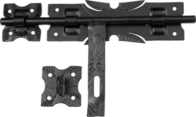 Produktbild von Türriegel Torriegel Schubriegel Torschieber 335 /14 Schwarz Schmiedeeisen