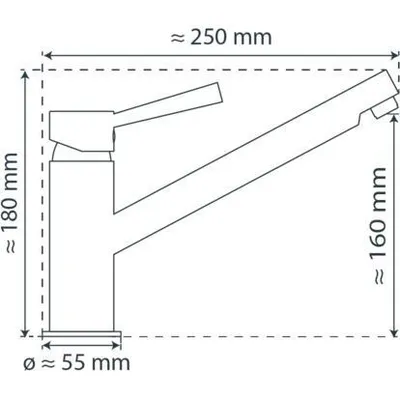 Produktbild von F.J.Schütte Cornwall Spültischarmatur, chrom - 79115
