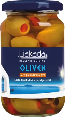 Obrázek produktu pro Liakada zelené olivy s paprikou ATG 200g