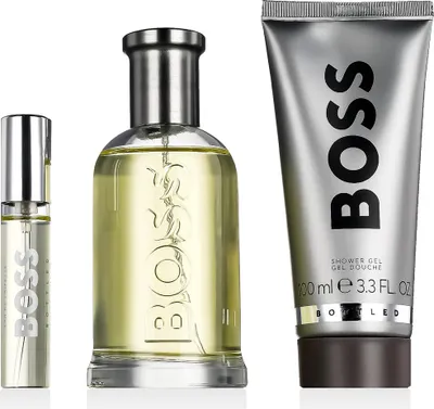 Image de Boss Boss Bottled EDT 100 ml + EDT MINI 10 ml + SG 100 ml (homme)