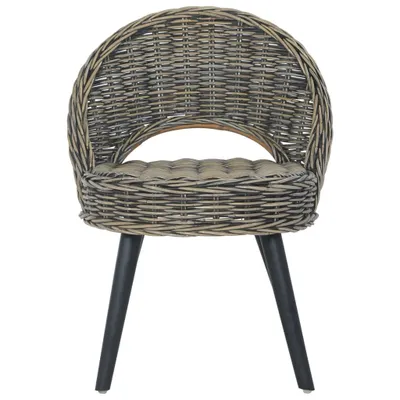 Immagine prodotto di vidaXL Poltrona Kubu-Rattan Nero