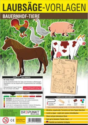 Produktbild von Laubsägevorlage Bauernhof-Tiere