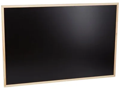 Zdjęcie produktu dla Tablica kredowa - Czarna - Drewniana rama - 60 x 90 cm