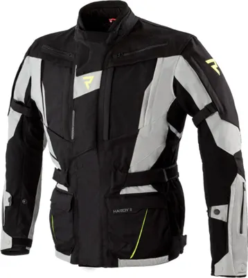 Produktbild von Rebelhorn Hardy II Motorrad Textiljacke Farbe: Grau/Schwarz/Gelb, Grösse: 3XL
