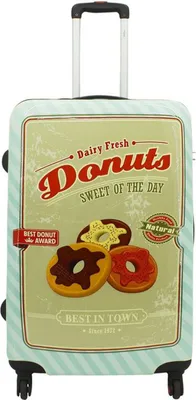 Produktbild von Koffer Bowatex Reise Trolley Bordgepäck Donut Kuchen Hartschale 4 Rollen M Klein 54cm