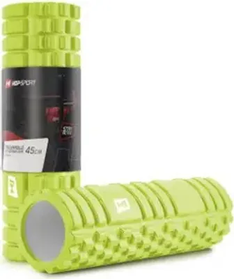 Produktbild von Hop-Sport Faszienrolle mit Noppen für Wirbelsäule, Beine, Rücken – Massagerolle für Ganzkörper-Selbstmassage, Foam Roller - Mittel-Hart, HS-A045YG
