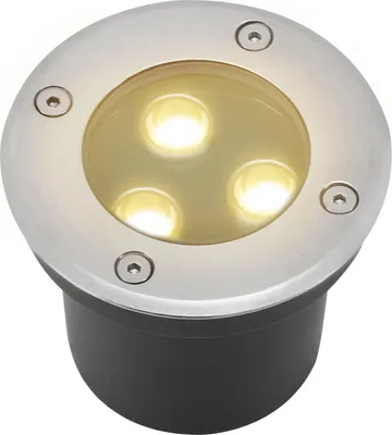 Produktbild von Izrielar 1x 3W Bodenleuchte IP65 Außen LED Leuchte Bodeneinbaustrahler Bodenstrahler Bodenlampe Warmweiß