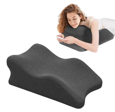 Image de Coussin de soutien pour les jambes multifonctionnel - Housse lavable - Gris foncé