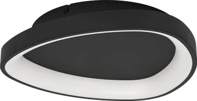 Produktbild von LORETELLO Wand-/Deckenleuchte Lampe Beleuchtung - H7,5 x Ø35 cm - schwarz - 12W inkl. - IP20