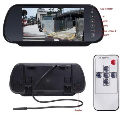 Produktbild von Rückfahrkamera Nachtsicht Kennzeichenkamera wasserfest mit 7 Zoll LCD Monitor Distanzlinien Einparkhilfe Parkassistent 170 Grad Sichtwinkel für Auto