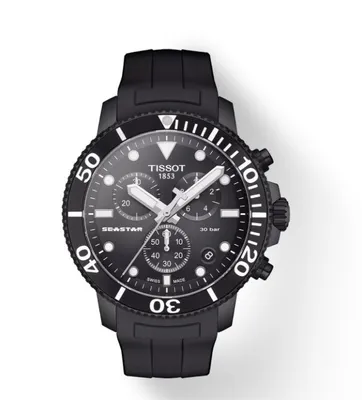 Zdjęcie produktu dla Tissot Seastar 1000 Chronograph 45,5 mm czarny T120.417.37.051.02