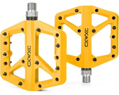 Productafbeelding van Fietspedalen, nylonvezel, antislip, geschikt voor mountainbike en racefiets, 9/16 inch, geel