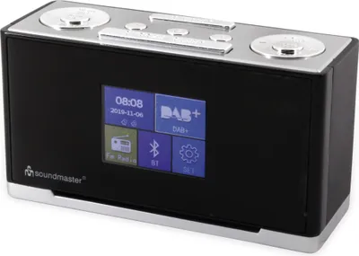 Produktbild von Soundmaster UR240SW Radiowecker mit Farbdisplay Gangreserve DAB+ UKW-Radio Dualalarm Sleeptimer