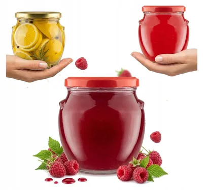 Immagine prodotto di Barattolo di vetro per conserve, capacità 520 ml, con coperchio