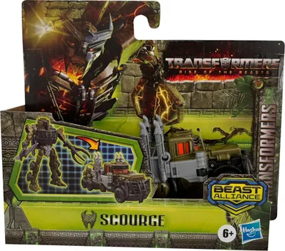 Zdjęcie produktu dla Figurka Transformers Scourge, Rise Of The Beasts, Beast Alliance, Transformowalny robot w ciężarówkę, Hasbro V2976B