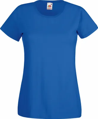 Produktbild von Fruit Of The Loom Lady-Fit Damen T-Shirt (5 Stück/Packung) BC4810 (XS) (Königsblau)
