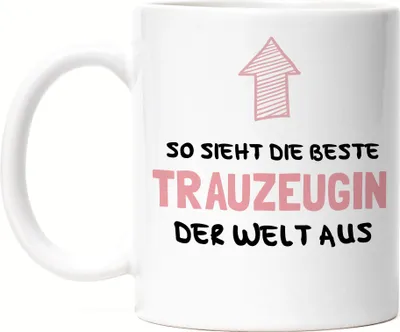 Produktbild von So Sieht Die Beste Trauzeugin Aus Tasse Geschenkidee Für Beste Trauzeuge Hochzeit Dankeschön
