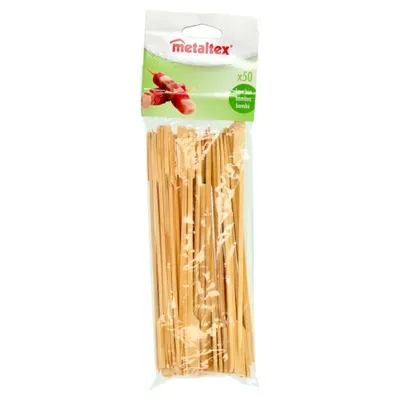 Produktbild von Metaltex Bamboe Cocktailprikkers 20 Cm 50 Stuks