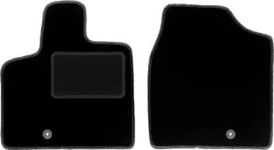 Produktbild von Velours-Fußmatten Vorne passend für Volkswagen Routan (7 Personen, Bj. 2008-2015) –  schwarz, passgenau, mit Befestigungen set 2 Stk. - STANDARD
