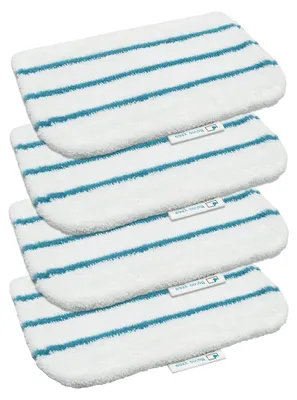 Produktbild von 4 Stück Waschbar Mikrofaser Pad für Black & Decker Steam Mop FSMH1321JMD, FSM1605, FSMH13151SM, FSM1616, FSM1630, FSMP20