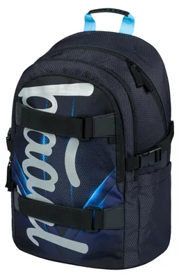 Produktbild von Baagl Schulrucksack Jungen Mädchen Laptopfach Brustgurt - Skate Bluelight