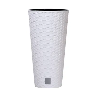 Produktbild von Doniczka Prosperplast Rato Tubus z wkładem biała 25 cm