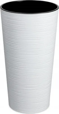 Obrázok produktu pre Kvetináč - Kvetináč - S vložkou - Priemer 19 cm - Biely