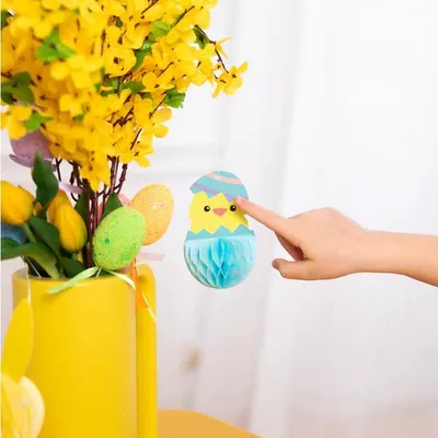 Immagine prodotto di Etichette pasquali di carta colorata, 4 pezzi.
