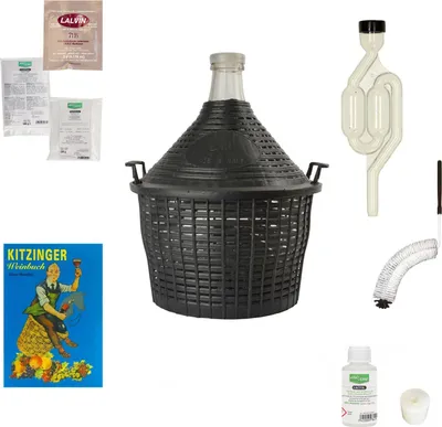 Obrázok produktu pre Štartovacia sada - Výroba vína, Súprava na výrobu vína, Začiatočnícká sada víno, Set na výrobu vína - s demižónom 20L, malý