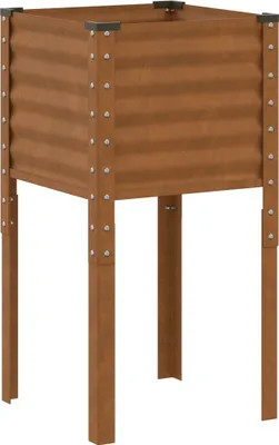 Produktbild von vidaXL Gartenpflanzgefäß 45 x 45 x 88 cm Verwitterungsstahl