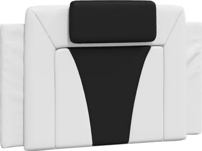 Produktbild von vidaXL Kopfteil-Kissen "Viana" Weiß und Schwarz 90 cm Kunstleder