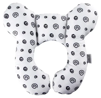 Produktbild von Reisekissen für Babys zur Unterstützung von Kopf und Nacken. Kissen geeignet für Kinderwagen, Autositze und Reisen.