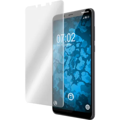 Produktbild von 2er-Pack PhoneNatic Displayschutzfolien klar Flexible Folien kompatibel mit  Nokia 3.1 Plus