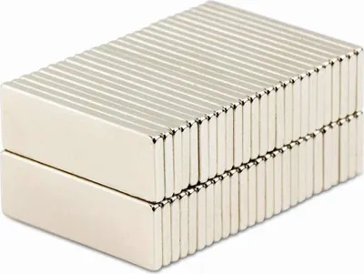 Obrázek produktu pro Neodymový magnet N50 20x4x2mm blok 1 kus Velmi silné magnety pro magnetické skleněné tabule, magnetické tabule, bílé tabule, tabule, připínáčky, lednice