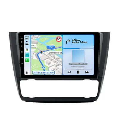 Obrázek produktu pro Autorádio pro BMW řady 1 (E81, E82, E87, E88) od roku 2004 s klimatizací, navigací, CarPlay, GPS, 4G LTE, DAB+, Bluetooth a 6+128 GB paměti na platformě Android