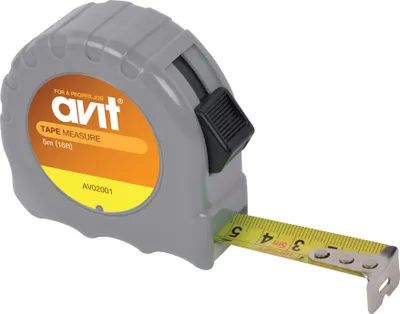 Produktbild von avit Rollbandmaß Länge: 5 m mit Feststellknopf