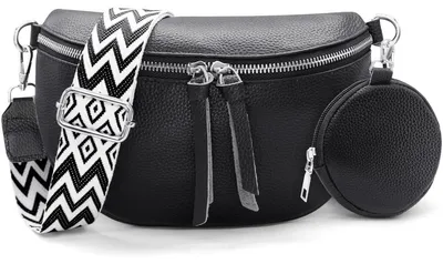 Image de Solidchoice - Sac bandoulière pour femmes, avec une large bandoulière en cuir véritable