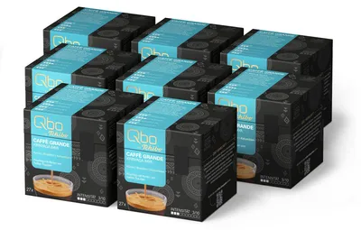 Produktbild von Tchibo Qbo Caffè Grande Kirinyaga Baya Premium Kaffeekapseln, 216 Stück – 8x27 Kapseln (Caffè Grande, Intensität 3/10, fruchtig), nachhaltig & aus 70% nachwachsenden Rohstoffen¹