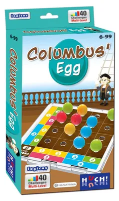Productafbeelding van HUCH! Columbus Ei, logisch spel voor kinderen, een uitdagend puzzelspel, logische spellen met een leerzaam element, een creatief spel voor individueel gebruik om logisch denken te stimuleren, voor 1 speler, vanaf 6 jaar